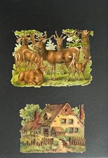 2 Glanzbilder Waffeln XIX