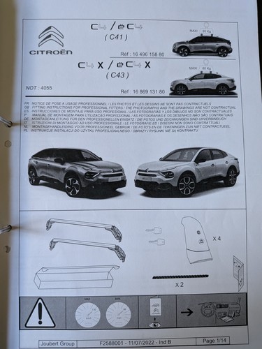 Dachgepäckträger citroen - dachgepäckträger, c4