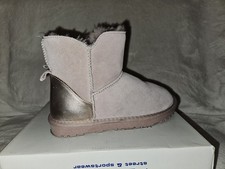 Boots Lammfell Gr.37 Echt Leder Rosa