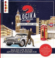 Logika Adventskalenderbuch - London Agency 1960: Mit 24 illustrierten Logikrätse
