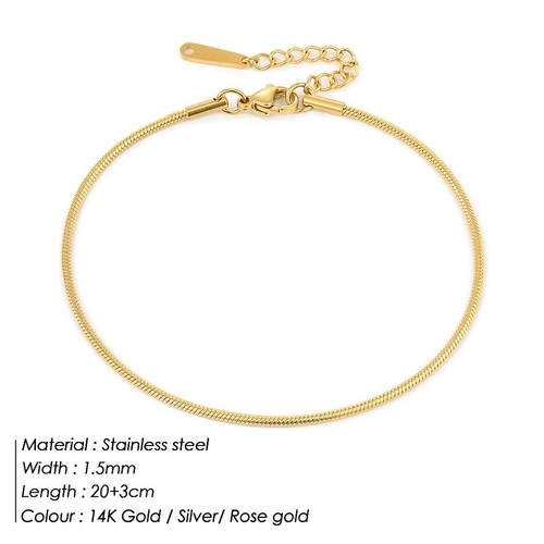 Fußkette edelstahl - fußkette,