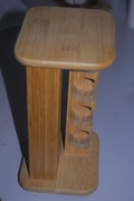 Massives Kiefer-Gewürzregal Gewürzkarussel drehbar o. Gläser