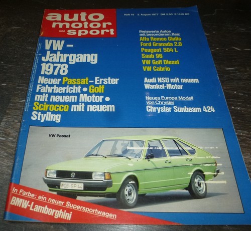 Ams 1977 passat golf - vw,