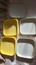 Tupperware quadratische Picknick-Teller,Serviertabletts, Rarität,gebraucht
