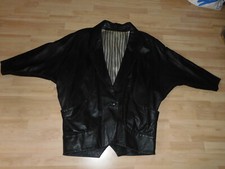 ECHTE schwarze Lederjacke