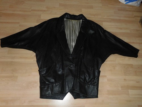 Echte schwarze lederjacke - echte,