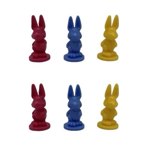 Figur rosa blau - rosa, gelb