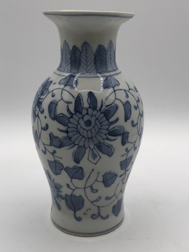Vase blau weiß - vase, blau-weiß