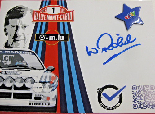 Neue rallye autogrammkarte - neue,