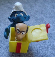 Die Schlümpfe - Schleich 40247 Schlumpf mit Gargamel im Kasten