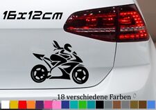 Moto Girl 16x12cm Aufkleber