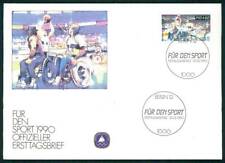 BERLIN FDC 1990 SPORT ROLLSTUHL-BASKETBALL SPORTHILFE OLYMPIA ua25
