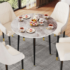 Esstisch Rund Küchentisch Esszimmertisch Rundtisch 80 cm Modern Granit Optik 