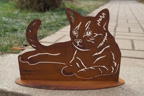 Edelrost katze lilli auf - edelrost,