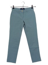 Pamela Henson Stoffhose Damen Petrol Gr. 36 Casual Uni Baumwolle Stretch