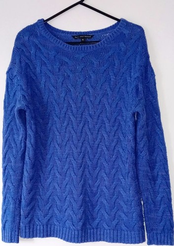 Mittelblauer damenpullover - mittelblauer,