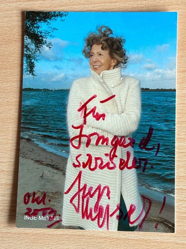Inge meysel autogrammkarte - inge,