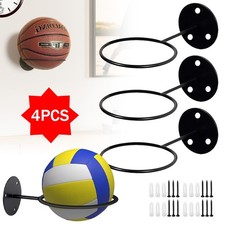 Wandhalterung Ball Halterung, 4 Stück Metall Ballhalter Schwarz, Basketball