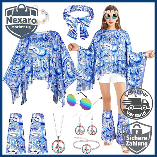 Hippie kostüm damen set - damen, 60er