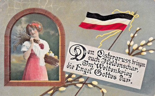 Ansichtskarte ostern erster - ansichtskarte,