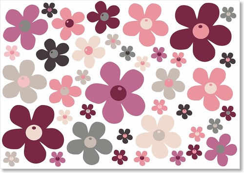 Blumen aufkleber - blumen,