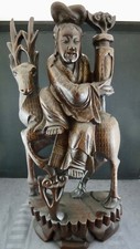 Hartholz Figur China um 1860 /