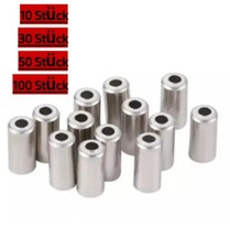 10/30/50/100/ Endkappen für Fahrrad Bremshülle Aussenhülle 5mm Silber