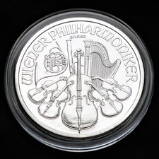 Wiener Philharmoniker 2009 Silber Münze 1 Unze OZ  Silver Coin 1,5 Euro Austria