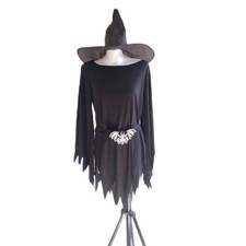Foxxeo Hexen Kostüm Hexenhut Damen Fasching Karneval Halloween GröÃ?e Gothic