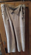 Herren Lederhose im Trachtenstyle, Gr. 52, beige
