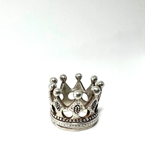 Massive silber krone - ring, 925