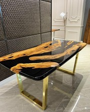 Dark Walnut Black Epoxy Live