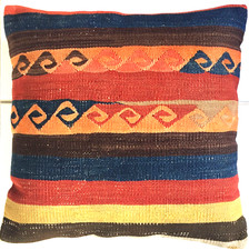 Kelim Kissen Antike Perser Kaukasus Shahsavan Handgewebt Pillow Cushion Alfombra