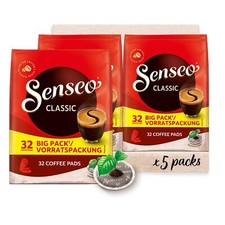Senseo Kaffeepads Classic 5x32 Stück – Vorratspack mit 160 Pads für Senseo