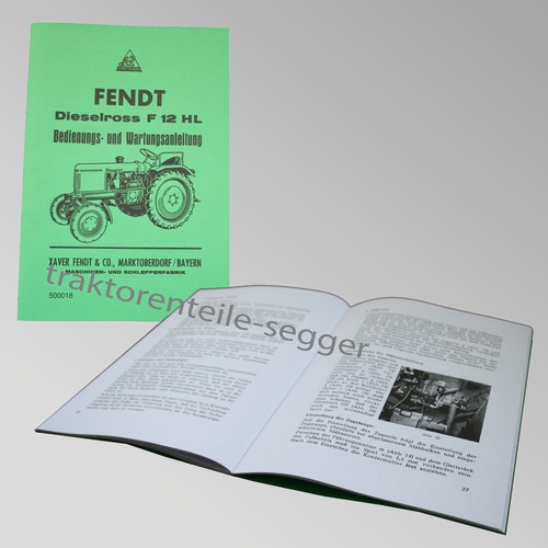Fendt betriebs und - fendt, betriebs-