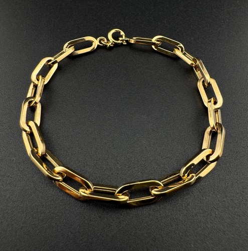 Armband 750 gold paperclip - 750,