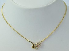 Collier Hals Kette mit Opal