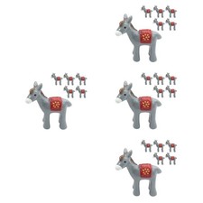  24 Stück Miniatur-Esel