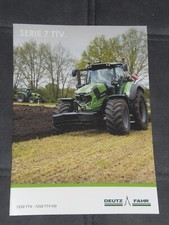 DEUTZ-FAHR SERIE 7, 7250 TTV HD Traktoren Prospekt von 11/2021 ( DF 287 )