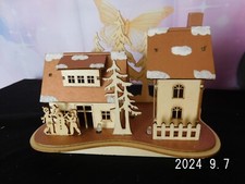 Winterlandschaft/Holz/LED/batt