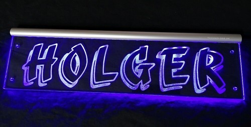 Holger led namensschild - holger, oder