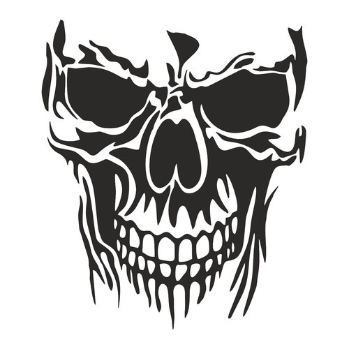 Aufkleber totenkopf 70 cm - 60, x
