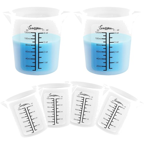 Silikon messbecher 120ml set - messbecher,
