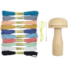 Stopfpilz Holz Set, Nähen