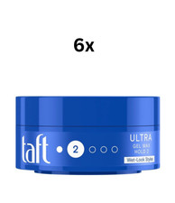 Schwarzkopf Taft - Ultra Gel Wax - Wet-Look Styles - Haltegrad 2 - 6x75ml