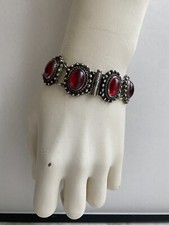 bracelet silver 950 amber