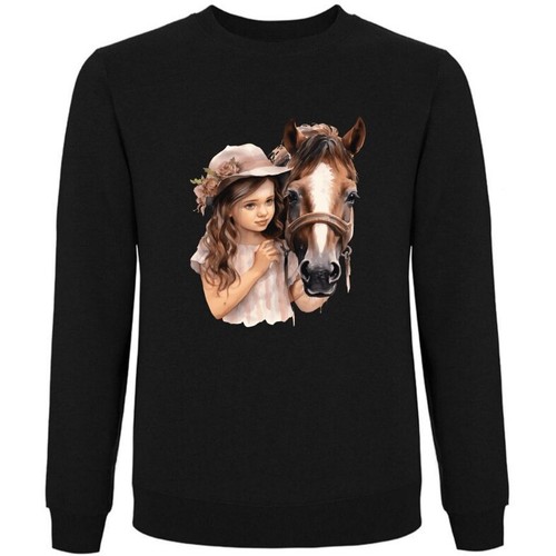 Sweatshirt schwarz pferde - sweatshirt,