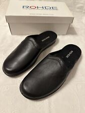 Rohde Herren Hausschuh schwarz Leder Gr. 40 neu