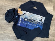 FC Schalke 04 Herren Sweatshirt Pullover Blau Hood Kapuzenpullover Gr. S Neu