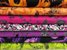 Libs Elliott für Andover Phantasm Baumwollstoff von 1/4 M * Halloween Motten Flammen